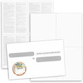 NextDayLabels - W-2 4-Up Employee Tax Forms, Instructions on Back" for 2025, for Laser/Inkjet Printer. Compatible with QuickBooks and Accounting Software ETC. (Pack of 50 Sheets & Self Seal Envelopes)