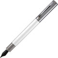 Monteverde USA Ritma Fountain Pen in Silver – Broad Nib, Bold JoWo Stainless Steel, Refillable Ink Cartridge/Converter – Ideal for Executives & Artists
