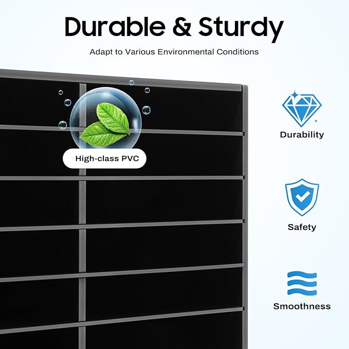 27 Slots Mail Sorters for Office, PVC Literature Organizer with Removable Shelves, Door-Less Mail Center Paper Storage Cabinet for Files Magazines Documents, 9.8 * 2.2in Each Slot (27 Slots - Black)