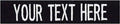 Custom Uniform Name Tapes Solid Colors. Black Webbing, 3.5 Inch Sew on