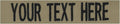 Custom Uniform Name Tapes Solid Colors. Coyote Tan Fabric, 4 Inch Sew on