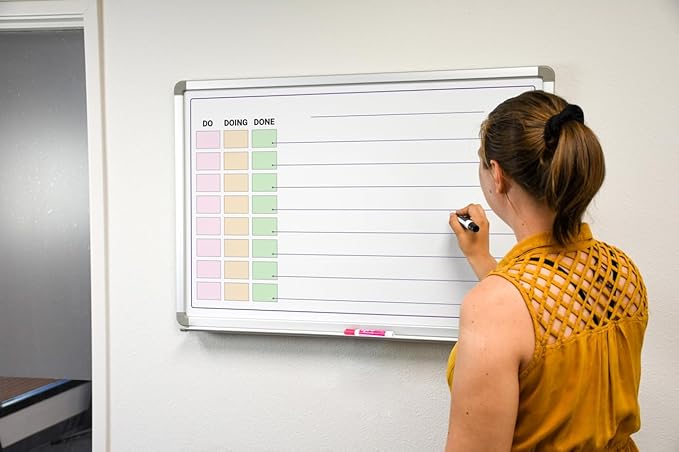 Do - Doing - Done List Whiteboard 36" x 24"