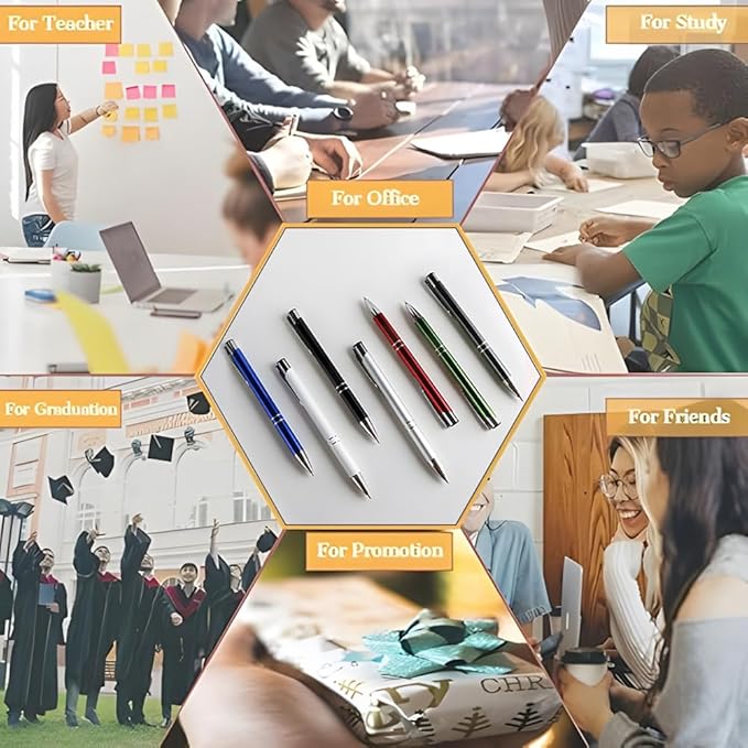 Yucold Customized ballpoint pens in bulk, personalized ballpoint pens with free engraving, for use in companies, enterprises, graduation anniversaries (Rose pink,26)