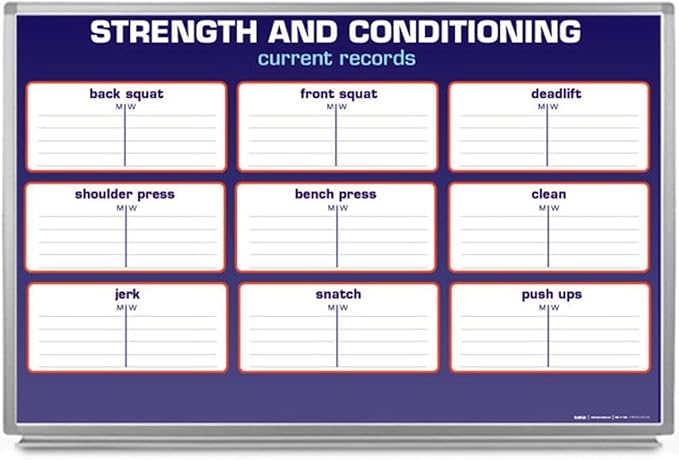 Strength and Conditioning Whiteboard 48" x 36"