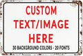 Custom Sign Personalized Custom Metal Sign, Customize For Office, Business, Workplace, Office, Home, Delivery Signs 8x12