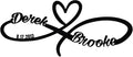 Personalized Valentines Metal Wall Sign, Custom Infinity Heart Love Couple Name Sign, Valentine's Wedding Gifts for Couples, Metal Engagement Sign, Home Decoration, Gift for Anniversary