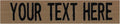Custom Uniform Name Tapes Solid Colors. Coyote Brown Fabric, 5 Inch Hook Fastener (Uniform Ready Fastener)
