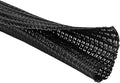 QCSIW 3/8" 50ft Braided Cable Sleeve Split Wire Loom Tubing – Expandable Cord Protector for USB, Power Cords, Audio/Video Cables – Cat Chew Proof, Durable Wire Management Sleeving (Black)