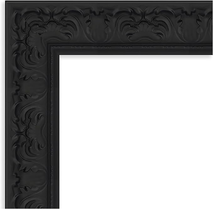 Amanti Art Black Framed Magnetic Board 19x31 Small Vision Board for use with Magnets, 100% Metal Sheet to Display Items as Office Decor or for Home Organization in mudroom, Kitchen or Kids Room