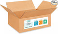 IDL Packaging - B-1184-10 11 1/4"L x 8 3/4"W x 4"H Letterhead Cardboard Box (Pack of 10) for Moving, Shipping or Storage, Made in USA, 100% Recyclable, Brown. Packaging Boxes for USPS, UPS, FedEx Shipping