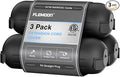 Flemoon [3 Pack] Outdoor Extension Cord Safety Cover with Waterproof Seal, Weatherproof Electrical Connection Box to Protect Outdoor Outlet, Plug, Socket, Christmas Holiday Decoration Light, Black