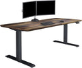 Vari Classic Electric Standing Desk - VariDesk Height Adjustable Sit/Stand Desk - Dual Motor with Memory Presets, Stable T-Style Legs - Gaming or Home Office Workstation - 72”x30”, Reclaimed Wood