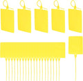 MECCANIXITY Plastic Seals Shipping Tags, for Basket Labels Cable Labels Tags Product Identification Tags, Logistics Marking, Outdoor Tagging, 3.1x3.9 Inch Yellow 50Packs