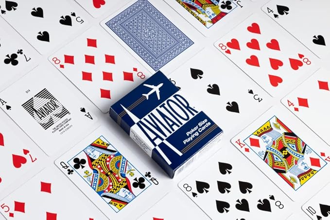 Aviator Playing Cards, 12 Pack, Standard Index Card Decks, Red