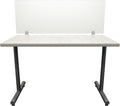 OBEX Frosted Acrylic Desk Mounted Privacy Panel, 12" x 60", Frosted
