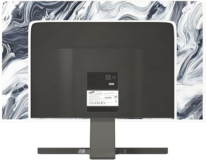Baocicco Abstract Gray Marble Waterproof 45, 46, 47, 48 Inch Television Cover Anti-Static Dustproof Protective Television Covers for TV Screen Abstract Modern TV Dust Cover for Home LED LCD OLED TVs