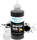 MaxMark Premium Refill Ink with Control Tip Bottle for Self-Inking Stamps, Black Color - 1 oz.
