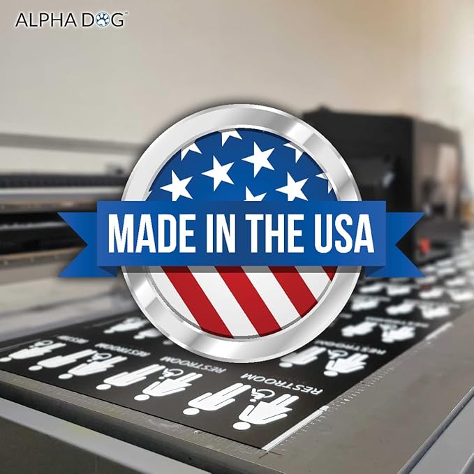 ALPHA DOG ADA SIGNS - Mechanical Room Sign with Braille for Your Business, 4x8 Inch, ADA Compliant, Indoor or Outdoor, Easy Installation, Made in the USA, Brushed Metal