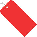Aviditi Wired Shipping Tags, 4 3/4" x 2 3/8", 13 Pt, Red, with Reinforced Eyelet, to Identify Or Address Items That Cannot be Labeled and to Color Code Shipments, Case of 1000