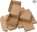 PHAREGE 8x8x4 inch Gift Shipping Boxes Bulk 25 Pack Brown, Tab Lock Tuck Top Mailing Boxes for Packaging Small Business, Small Cardboard Mailer Boxes for Wrapping Present