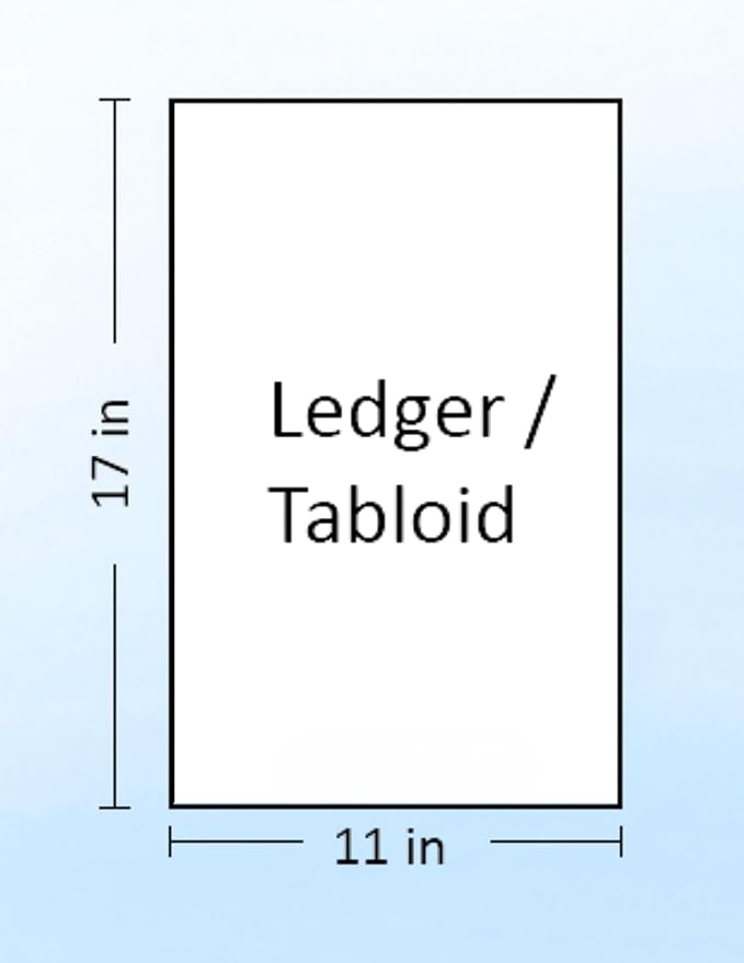 Limited Papers (TM) Colored Copy Paper – 24lb/60lb Text, 90 gsm, 11"x17", Tabloid Size, 500 Sheets Per Ream. (2500, Blue)
