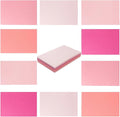 50 Sheets 3x5 Small Colored Cardstock Paper 5 Colors Blank Flash Cards, 250 GSM Heavy Card Stock for DIY Art Projects, Cards (Pink)