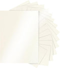 Silunkia 120 Sheets Cream Shimmer Cardstock 8.5 x 11 Off White Paper, 250gsm/92lb Premium Glossy Paper Card Stock for DIY Cards Making, Wedding Invitations, Anniversaries, Business Cards, Menus