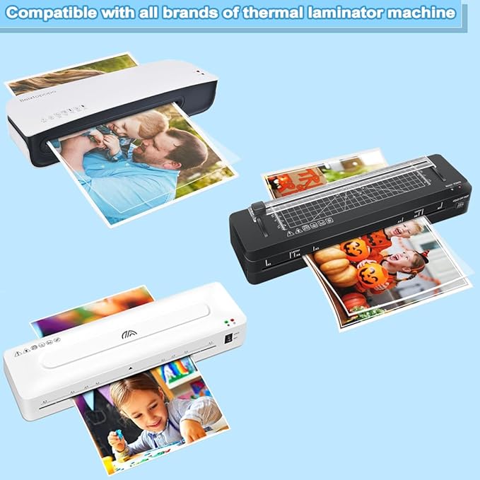 Laminating Sheets, 600 PCS 5 Mil Laminating Pouches 9 x 11.5 Thermal Laminate Sheets Holds 8.5 x 11 Inch Sheets, Universal Lamination Paper for Laminator, Photos, Files, Round Corner Letter Size