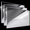 Roowest 3 Pcs 24 x 28 Inch, 1/4 Inch Thick Clear Acrylic Sheets Plastic Panels Sheets Cut to Size Cast Acrylic Board Panel with Protective Film for Craft DIY Projects Sign Frame