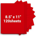 Cardstock Paper, Red Cardstock 8.5x11, 120 Sheets Christmas Card Stock, 200GSM Thick Printer Paper 8.5x11, Red Blank Card Stock Paper for Greeting Cards, DIY Cards, Wedding Invitation, Postcards