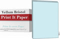Print It - Vellum Bristol Colored Cardstock Cover Paper, 67 Lb, 8.5" X 11”, Heavyweight Colored Cardstock for Crafts, School, Invitations, And Office Use - Decoration Drawing 2000/Case-Blue
