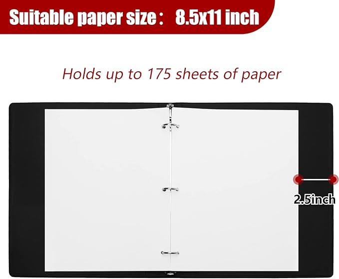 Vienrose 3 Ring Binder 1 Inch Round Rings with Linen Fabric Cover, Fits 8.5 x 11 Inch Paper, Durable Organizer for School, Office, Home, Recipes (2 Pack,LightGreen)