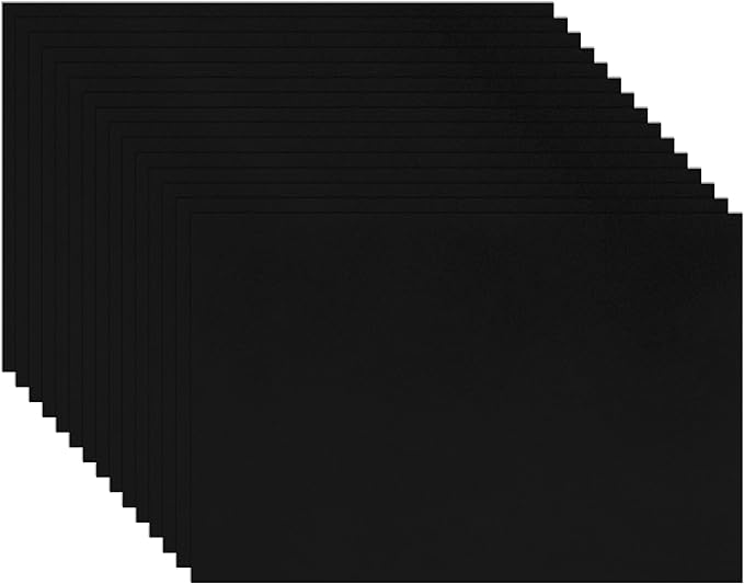 Guakicae 150 Sheets Black Cardstock 4 x 6 Printer Paper, 300gsm/110lb Heavyweight Flat Card Stock Art Paper for DIY Card Making, Invitations, Thank You Cards, Postcards, Scrapbooking