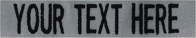Custom Uniform Name Tapes Solid Colors. Made in The U.S.A. Ships Under 24 Hours. Foliage Fabric, 3.5 Inch Sew on
