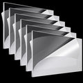 Roowest 6 Pcs 29 x 59 Inch, 1 mm Thick Clear Acrylic Sheets Plastic Panels Sheets Cut to Size Cast Acrylic Board Panel with Protective Film for Craft DIY Projects Display Sign Frame