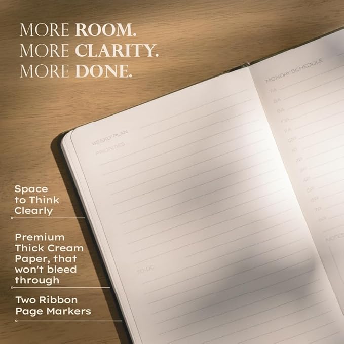 Anecdote 2026-2027 Planner: A Monthly, Weekly & Daily Planner with Calendar | 8.5" x 5.2" | Hardcover To-Do List Organizer, Planning Your Success, Start Anytime, Achieve Productivity Goals (Dutch Blue)