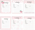 6 Pieces Telephone Message Sticky Notes Pads 4 x 5 Inch Self Adhesive Book Call Back Notepad for Work Call, Office Supplies 50 Sheets/Pack 6 Design (Pink)