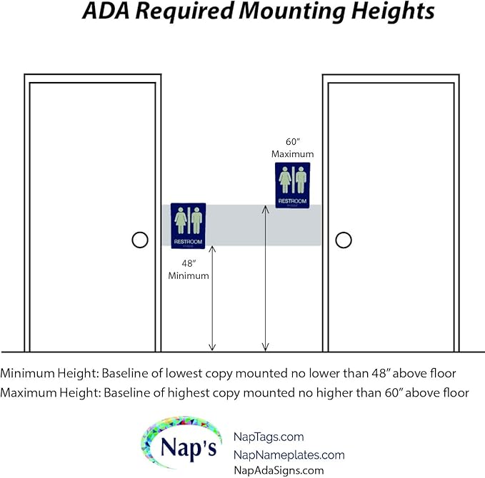 ADA Compliant Sign with Braille (6" x 3", Exit, Burgundy)