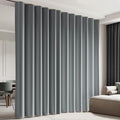 Cbsroro Room Divider Blackout Curtain Track Curtains Wall Dividers Panels Screen for Living Rooms Bedroom Office Privacy Partition Separation, W120 × L120 Inch,1 Panel, Light Grey
