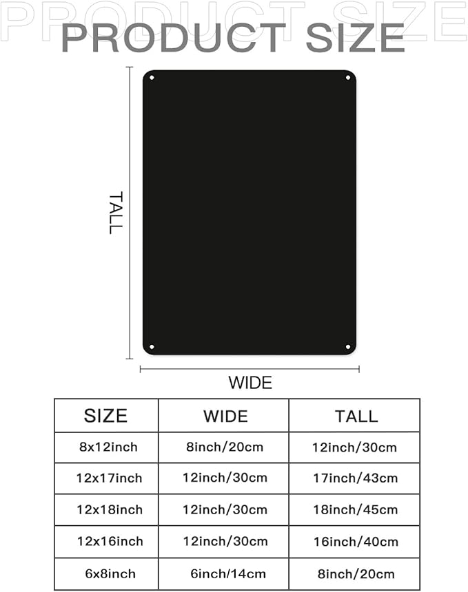 Custom Sign Bulk Personalized Metal Signs For Outdoor Indoor Business Home Store Office Yard Street Lawn Make Your Own Customized Signs With Your Logo Text Photo, 8x6inch