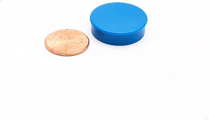 Bullseye Office 24 Round Green Fridge Magnets, Button Shaped, Small Colorful Magnetic Discs for Kitchen, Cabinet or Classroom, Perfect Whiteboard Supplies for Teachers (Green)