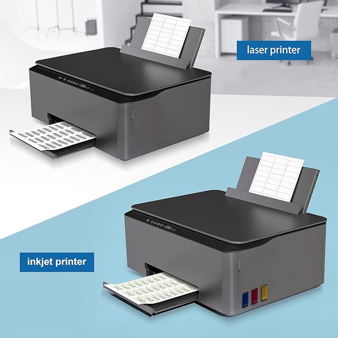 Methdic Address Labels 1" x 2-5/8" 900 Labels Sticker Paper for Laser/Ink Jet Printer Mailing Labels 8.5"×11" White 30 per Sheet