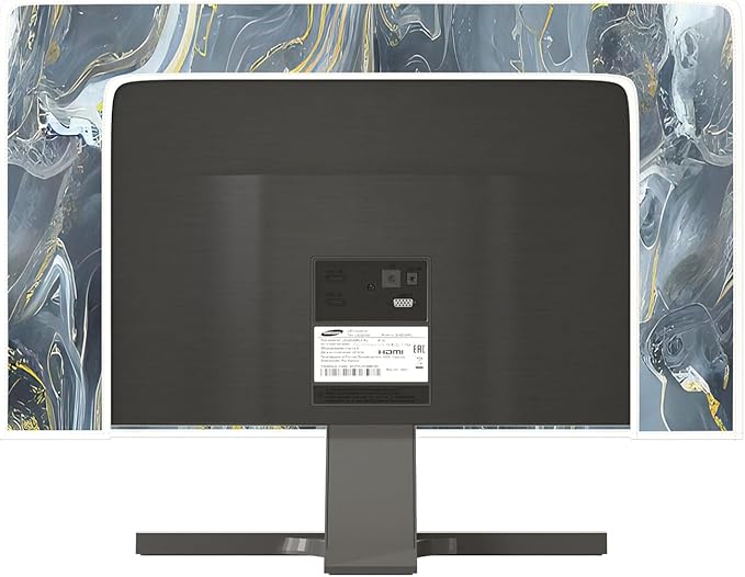 Baocicco Gray Gold Marble Waterproof 65 Inch TV Dust Cover Anti-Static Dustproof Protective Aesthetic Texture Screen TV Covers Full Body Cover for Television Screen Desktop PC LED LCD OLED