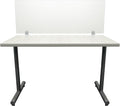 OBEX Clear Acrylic Desk Mounted Privacy Panel, 18" x 66", Clear
