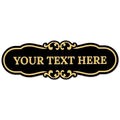 Custom Wall or Door Sign, Personalized Cloud Plaque Engraved Message for Bussiness, Property and Home Indoor/Outdoor, 3x9 Inches, Made in USA by Sigo Signs