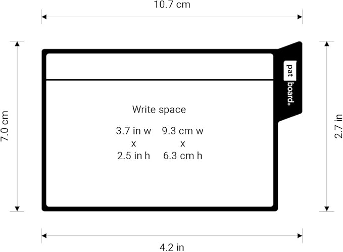 PATboard Scrum Board and Kanban Board - 16 Task Cards Medium - with nanocups® for Glass - Grey