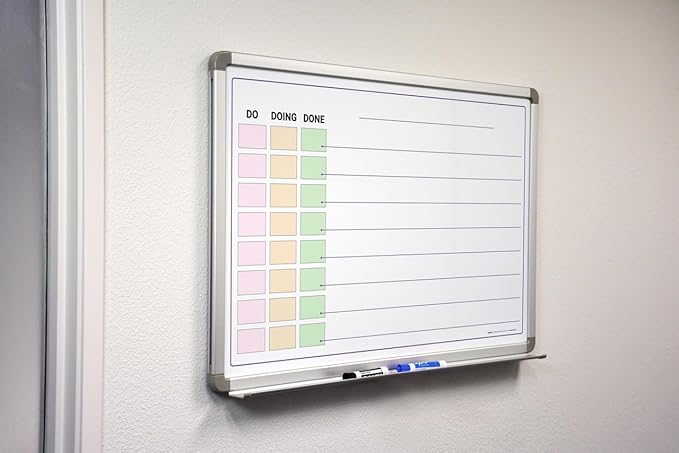 Do - Doing - Done List Whiteboard 60" x 40"