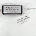 Self Inking Modern Address Stamps | Custom Return Address Stamper (with Love from, Xtra Large)