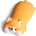 Cityhermit Cute Keyboard Wrist Rest Support for Mouse Computer Arm Rest for Desk Ergonomic Kawaii Corgi Office Supplies Slow Rising PU Mouse Pad (Yellow Shiba Inu)