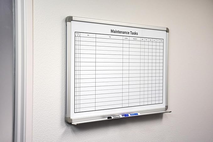 Make Ready Maintenance/Repairs Whiteboard - 36" x 24"